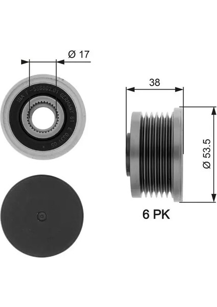 OAP7081 Alternator Kasnagi 2315100Q0B 31251074 4417574