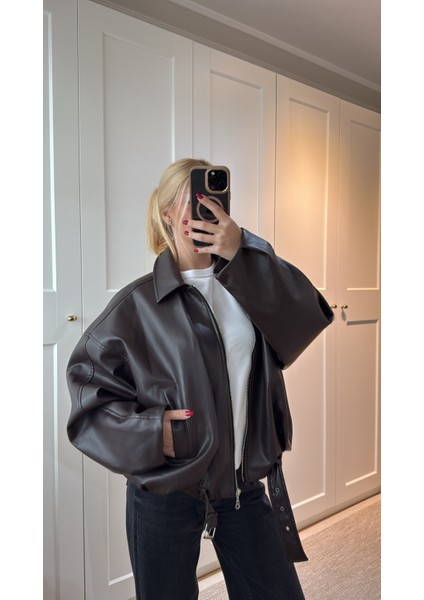 Acı Kahve Deri Ceket