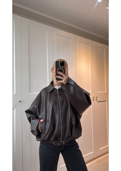 Acı Kahve Deri Ceket fırsatları