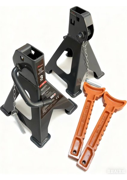 Frıko 3 Ton Pimli Emniyetli Kriko Standı Araba Sehpası 2 Adet fırsatları