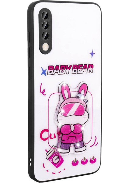 Galaxy A70 Kılıf Parlayan Kabartmalı Ikonik Figürlü Aden Amas Silikon Kapak-Beyaz indirimleri