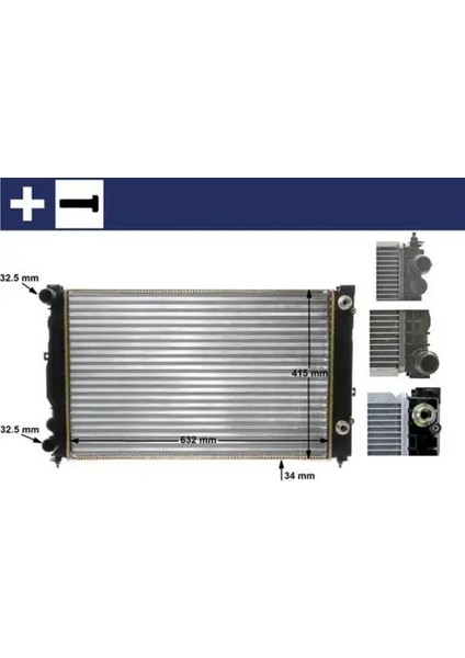 CR132000S Motor Radyatoru 4B0121251AG 4B0121251T 8D0121251BC