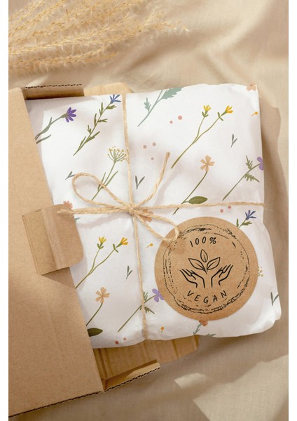 %100 Vegan Yazılı Kraft Desenli Sticker Paketleme Kargo Ambalaj Etiketi - 4X4CM 70 Adet Yuvarlak modelleri