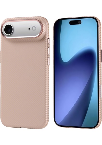 iPhone 17 Air Kılıf M-Safe Şarj Özellikli Karbon Fiber Görünümlü Hzrv Nekst Kapak - Siyah fiyatları
