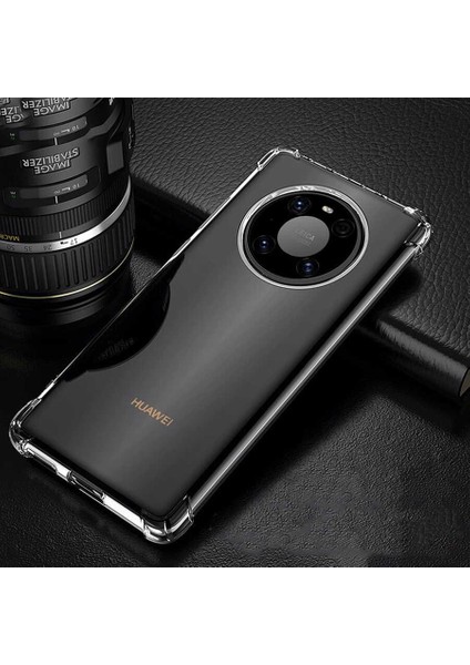 Huawei Mate 40 Pro Kılıf Aden Nitro Anti Shock Silikon-Renksiz indirimleri