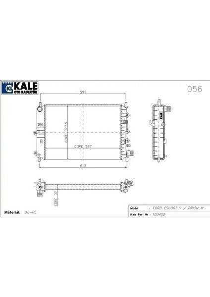 0210172AL Motor Radyatoru