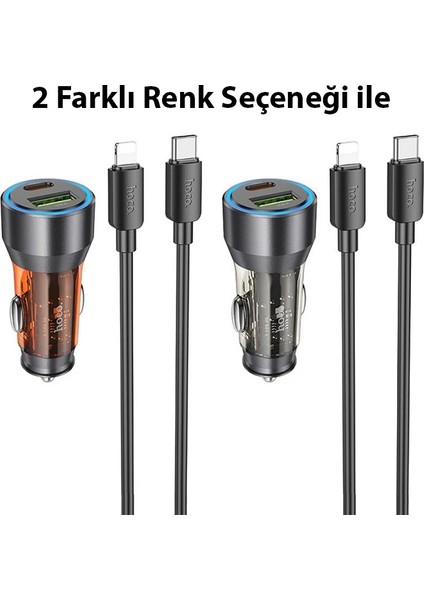 Hoco NZ12A Action PD43W USB + Type-C Araç Çakmaklık Hızlı Şarj Aleti + Type-C - NHR8965-9411 indirimleri