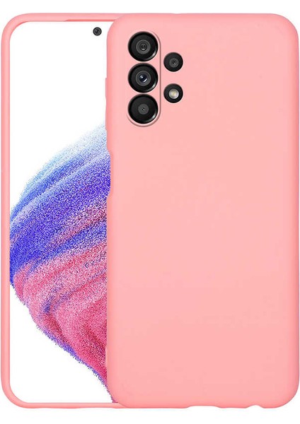 Galaxy A53 5g Kılıf Aden Mara Laaakan Kapak-Pembe Açık