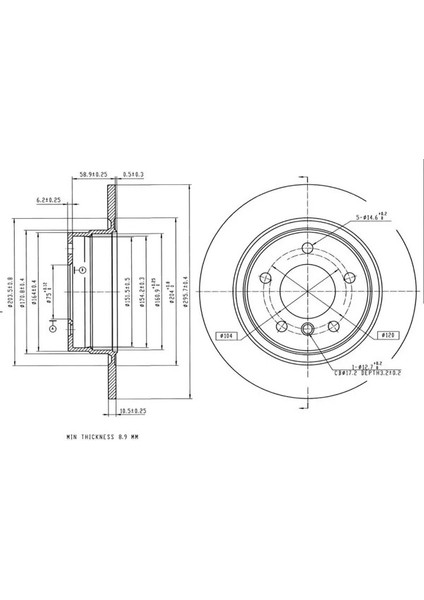 50597 Arka Fren Diski 34214031725 (2 Adet Fiyatıdır)