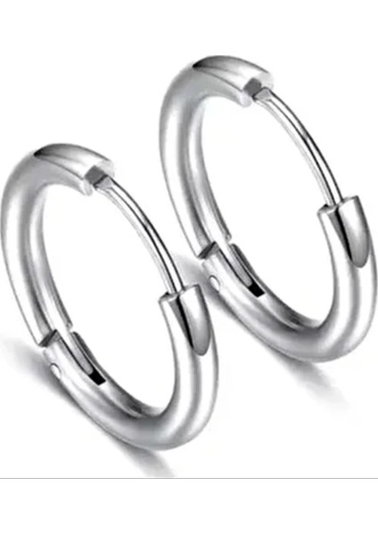 316L Paslanmaz Kararmaz Cerrahi Çelik Unisex Halka Küpe