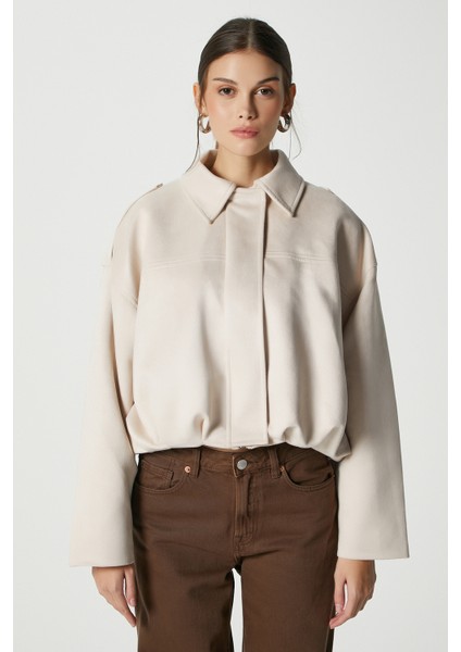 Kadın Rodney Süet Etkili Taş Bomber Ceket indirimleri