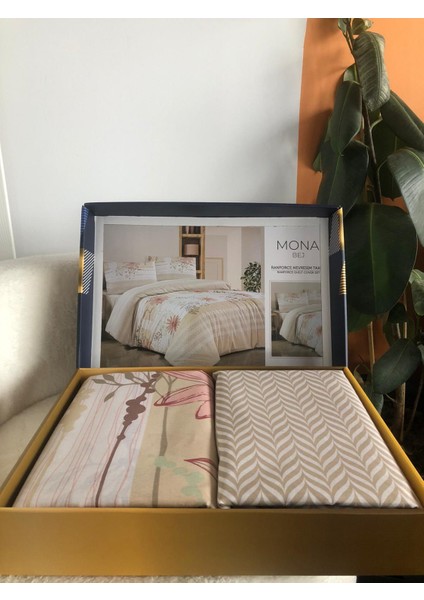 New Box Çift Kişilik Nevresim Takımı | Çarşafı Lastiksiz | Günlük Kullanım | Lüks Kutulu | Çeyizlik