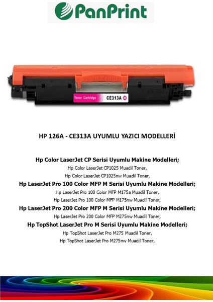 Hp Laserjet Pro 100 Color Mfp M175NW Kırmızı Muadil Toner fiyatları