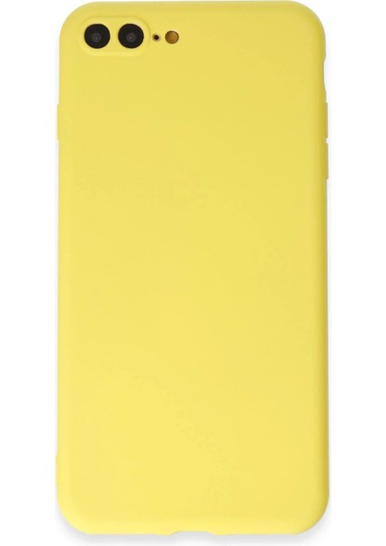iPhone 7 Plus Kılıf First Silikon - Sarı - NHR5351-9097