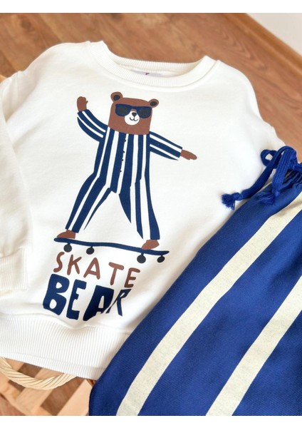 Skate Bear Sweatshirt ve Kot Canvas Dokuma Pantolon fiyatları