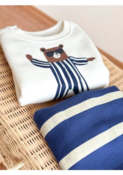 Skate Bear Sweatshirt ve Kot Canvas Dokuma Pantolon fırsatları