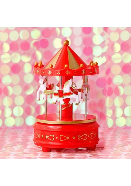 Dekoratif Atlı Karınca Müzik Kutusu Kırmızı indirimleri