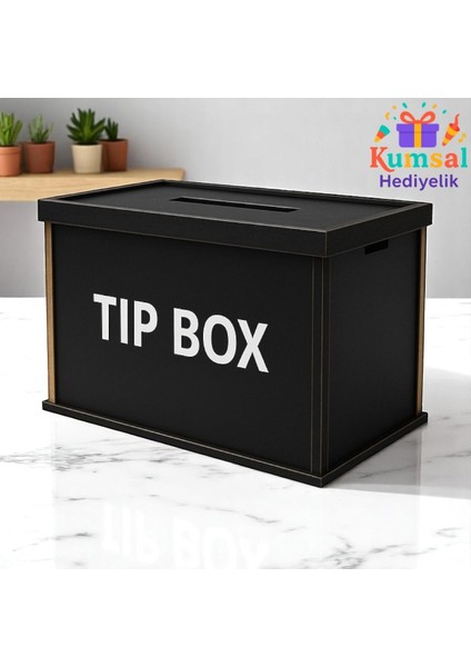 Ahşap Siyah Tip Box Kumbara Ve Bahşiş Kutusu Tipbox fırsatları