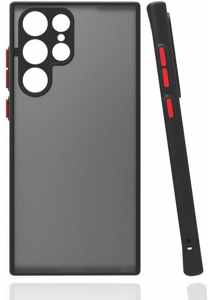 Galaxy S22 Ultra Kılıf Aden Hux Kapak-Siyah