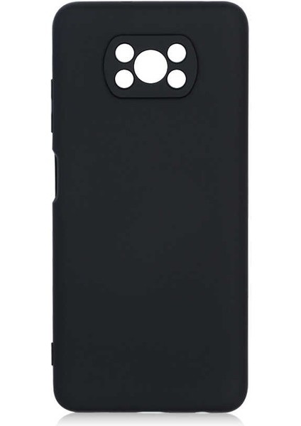 Xiaomi Poco X3 Kılıf Aden Mara Laaakan Kapak-Siyah