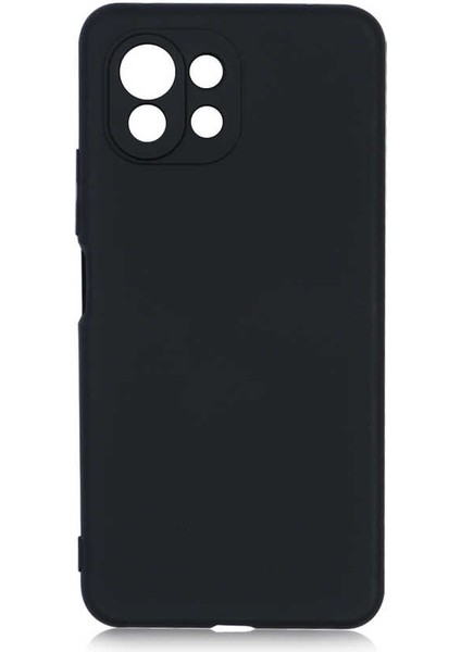 Xiaomi Mi 11 Lite Kılıf Aden Mara Laaakan Kapak-Siyah