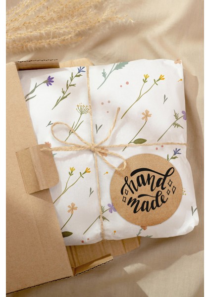 Hand Made Yazılı Sticker Paketleme Kargo Ambalaj Etiketi - 4X4CM 70 Adet fırsatları
