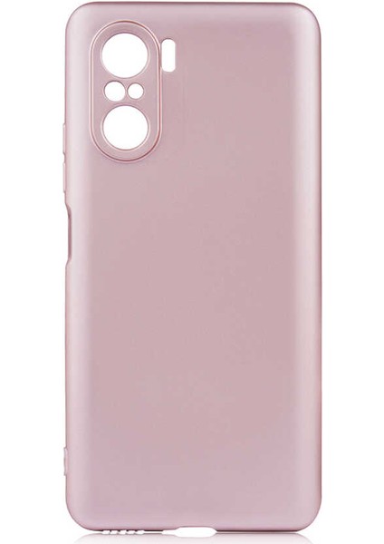 Xiaomi Poco F3 Kılıf Aden Premier Silikon Kapak-Rose Gold