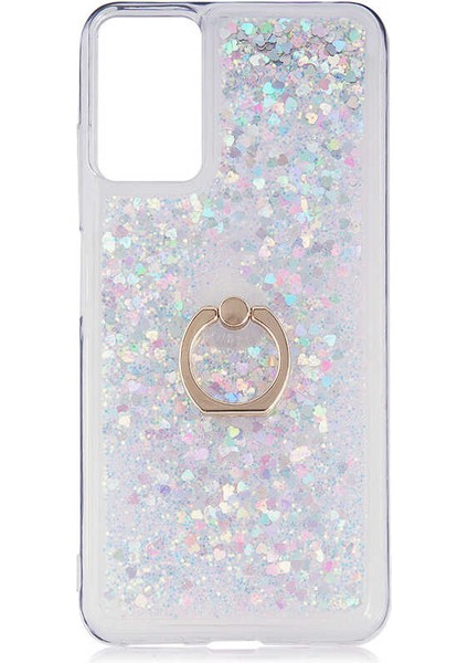 Xiaomi Redmi Note 10 5g Kılıf Aden Milce Kapak-Gümüş