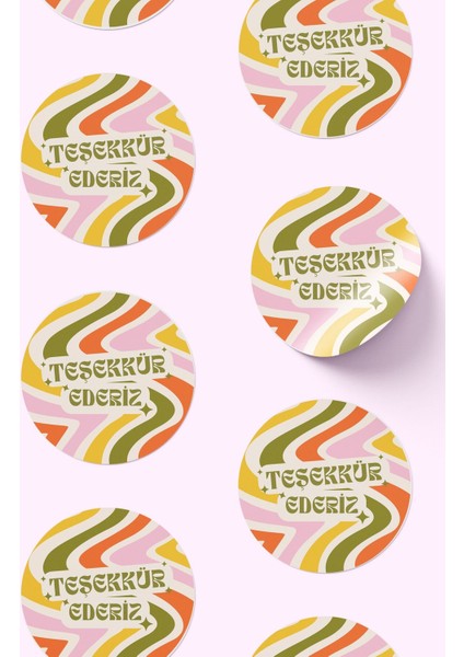 Kadın Girişimci Paketleme Ambalaj Kargo Ürün Etiketi Yapışkanlı Sticker - 4X4CM 70 Adet modelleri