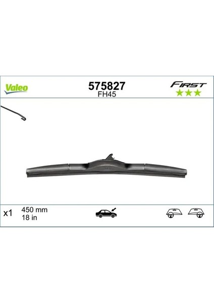 575827 Silecek Supurgesi Tek 1J0998003 288903431R 39023142