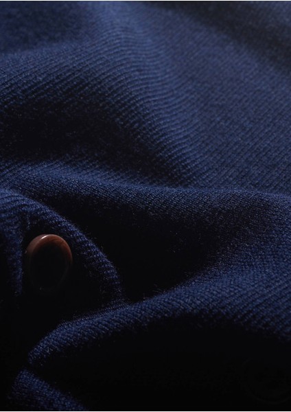 Lacivert Regular Fit V Yaka Casual Örme Triko Yelek