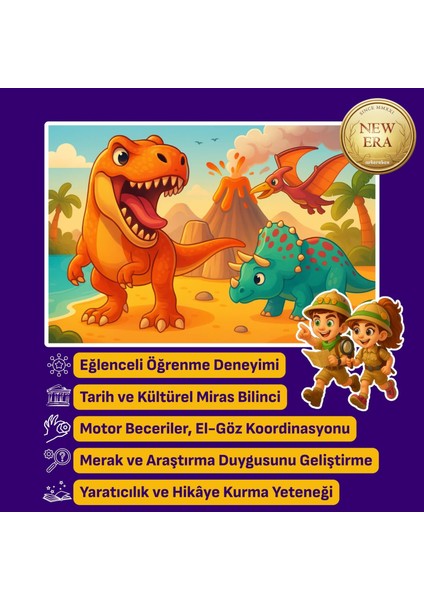 Dinosaur Park New Era Eğitici Kazı Seti fırsatları