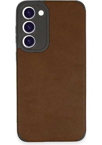 Samsung Galaxy S23 Plus Kılıf Loop Deri Silikon - Kahverengi - NHR1025-5741