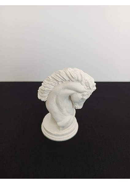 Satranç Atı Minimalist Dekoratif Büst Heykel, Beyaz Renk Yüksek Kaliteli Malzeme Minimalist Dekoratif El Yapımı At Heykeli, Hediyelik Dekoratif Heykel, Ev Dekoru, Masa Dekoru, Öğretmenler Günü