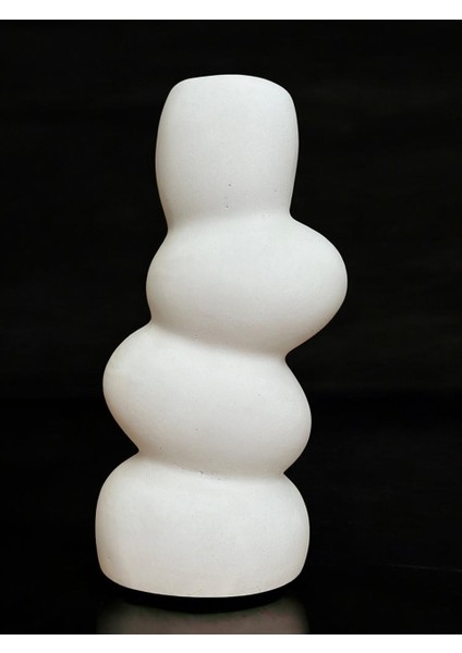 Bohem Tarzı Dekoratif Vazo, Beyaz Renk Yüksek Kaliteli Malzeme El Yapımı Yığılan Taş Vazo, Hediyelik Dekoratif Bohem Vazo, Ev Dekoru, Masa Dekoru, Anneler Günü, Öğretmenler Günü