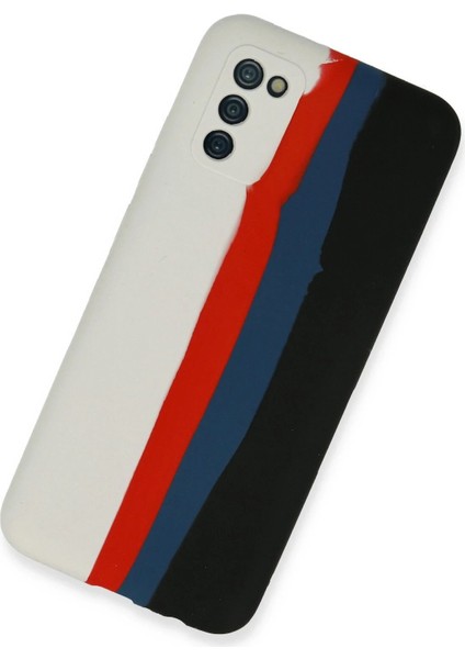 Samsung Galaxy A03S Kılıf Ebruli Lansman Silikon - Beyaz-Siyah - NHR3374-2619 fiyatları