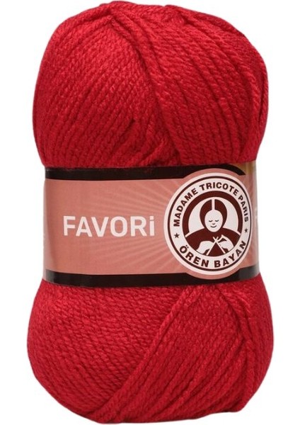 Ören Bayan Favori Örgü İpi - Kırmızı - 1 Adet - ( Renk Kodu : 033 ) fiyatları