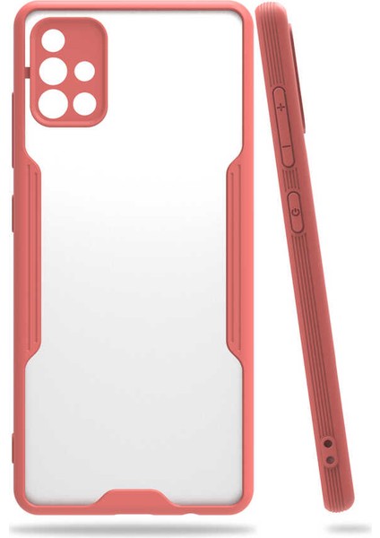 Galaxy A71 Kılıf Aden Parfe Kapak-Pembe