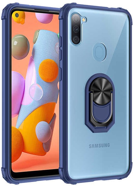 Galaxy A11 Kılıf Aden Mola Kapak-Lacivert