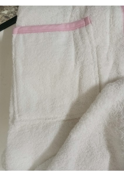 Kız Çocuk Bornozu, Pembe-Beyaz, Pamuklu, "voleybol Aşığı" Desenli fiyatları