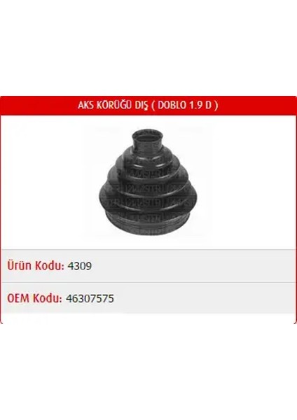 M4309 Aks Korugu Dis 46307067 46307575 60813074
