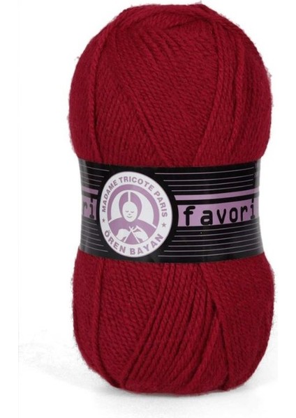 Ören Bayan Favori Örgü İpi - Koyu Kırmızı - 1 Adet - ( Renk Kodu : 034 ) fiyatları