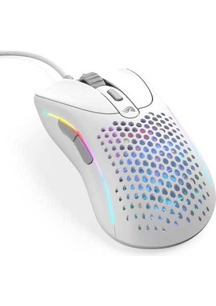 Oyun - Model D 2: Kablolu Ergonomik Fare, Superlight 58G, 26K Optik Sensör, 6 Programlanabilir Düğme, 80 Milyon Tıklama Ömrü, Fps, Mmo, Moba, Battle Royale (Beyaz) modelleri