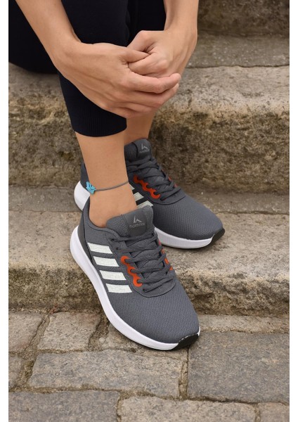 Unisex Fuspetli Poli Taban Spor Ayakkabı-Füme-Beyaz indirimleri