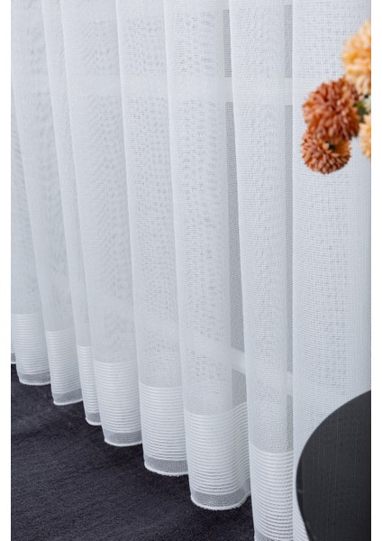 Nevra Sedef Işlemeli 1/3 Sık Pileli Ütü Istemez Kırışmaz Yeni Sezon Salon Oda Tül Perdesi modelleri