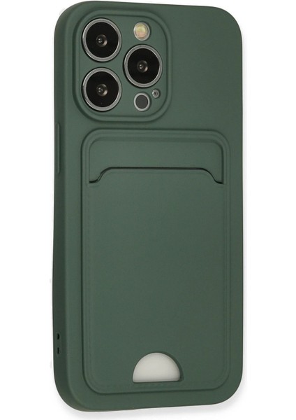 iPhone 13 Pro Kılıf Kelvin Kartvizitli Silikon - Koyu Yeşil - NHR3031-7500 fiyatları