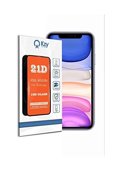 Kzy Iletişim 11 ile Uyumlu Tam Kaplayan 21D Temperli Ekran Koruyucu Cam modelleri