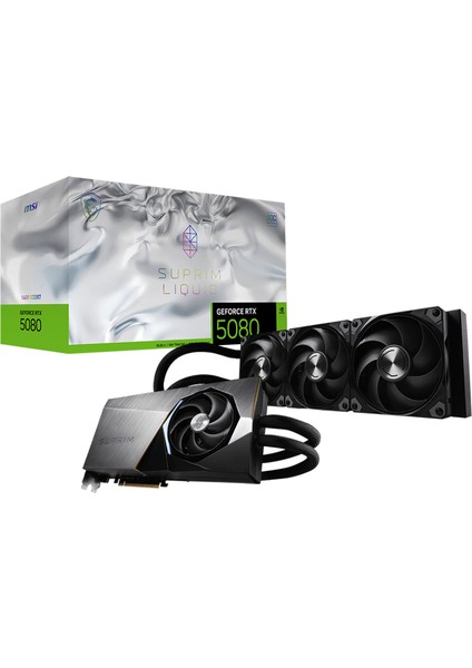 Msı Geforce Rtx 5080 16G Suprım Lıquıd Soc Gddr7 Dlss 4 256 Bit Ekran Kartı