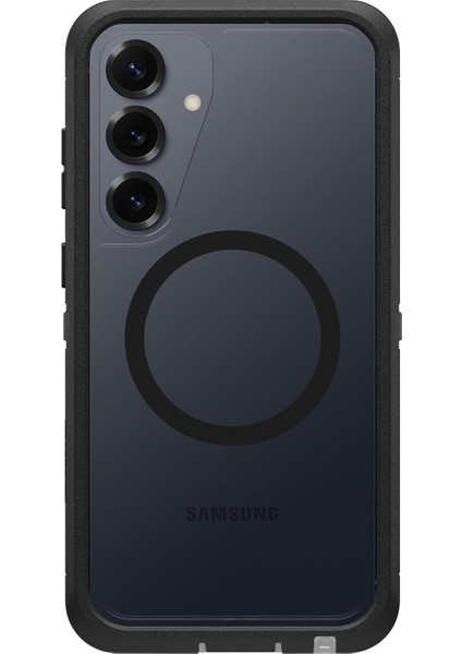 Galaxy S25+ Serisi Xt Şeffaf Mıknatıslı Kılıf - Koyu Taraf (Siyah)
