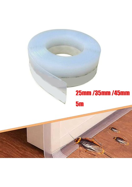 2-Li Hava Geçirmez Kapı Altı Pencere Bandı Böcek Önleyici Şeffaf 38MM Şerit Bant 3metre